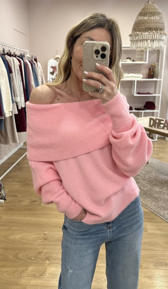 maglione happy spalle scoperte - immagine 11