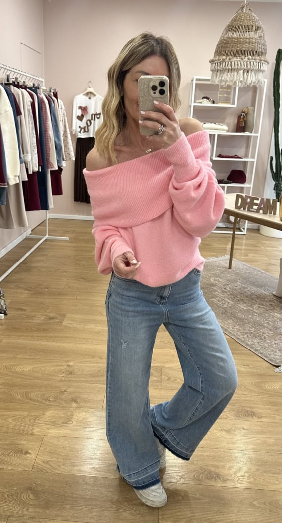 maglione happy spalle scoperte - immagine 10