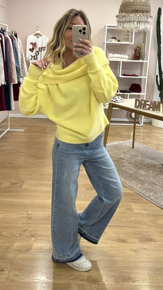 maglione happy spalle scoperte