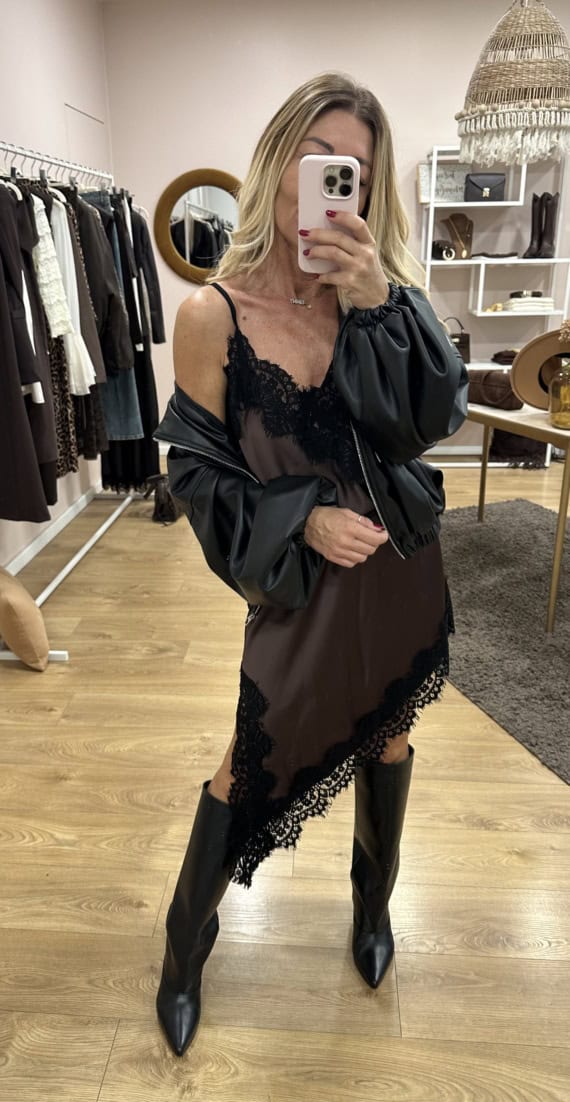 Sottoveste a punta con pizzo haveone - immagine 5
