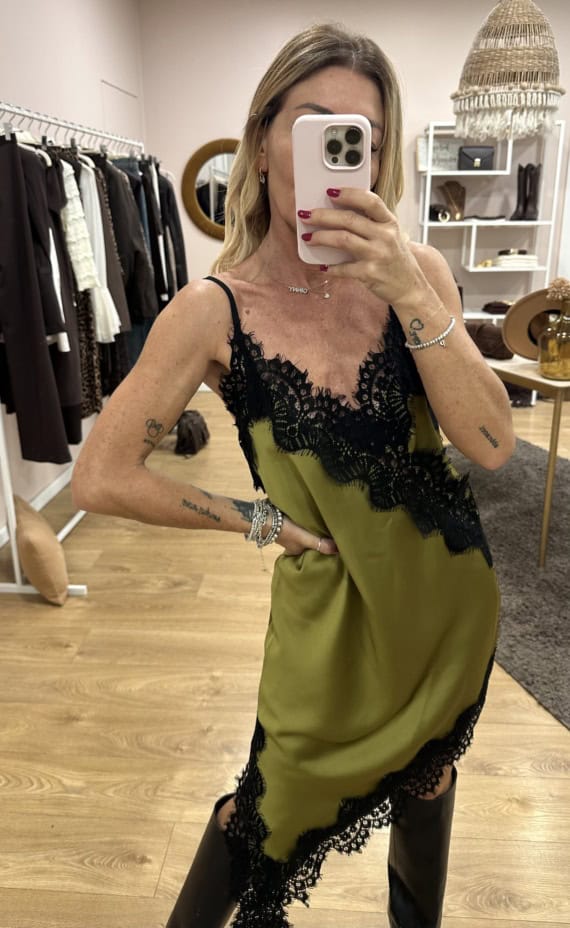 Sottoveste a punta con pizzo haveone - immagine 7