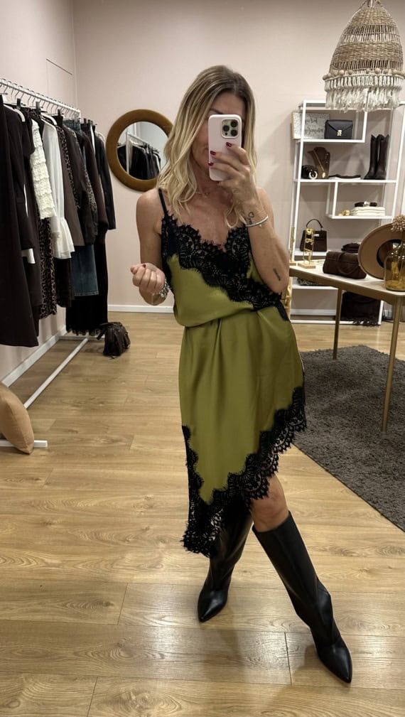 Sottoveste a punta con pizzo haveone - immagine 8