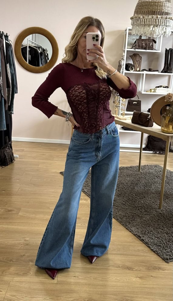 jeans palazzo basic - immagine 2