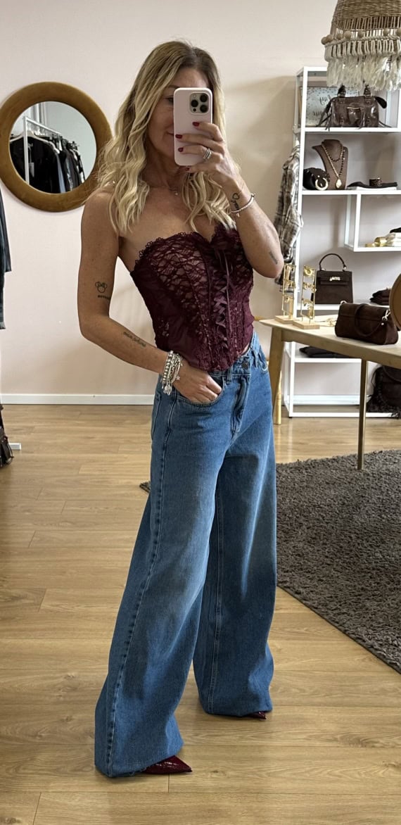 jeans palazzo basic - immagine 4