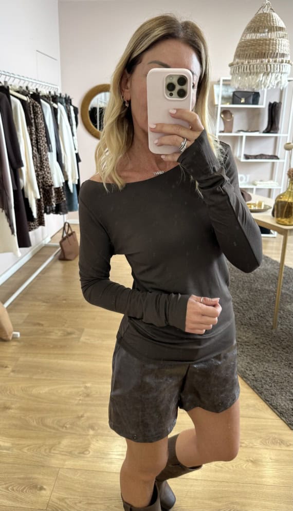 Maglia barchetta in viscosa - immagine 6