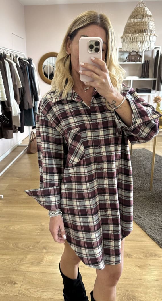 Maxi camicia felpata - immagine 6