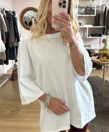 t-shirt basic over manica kimono