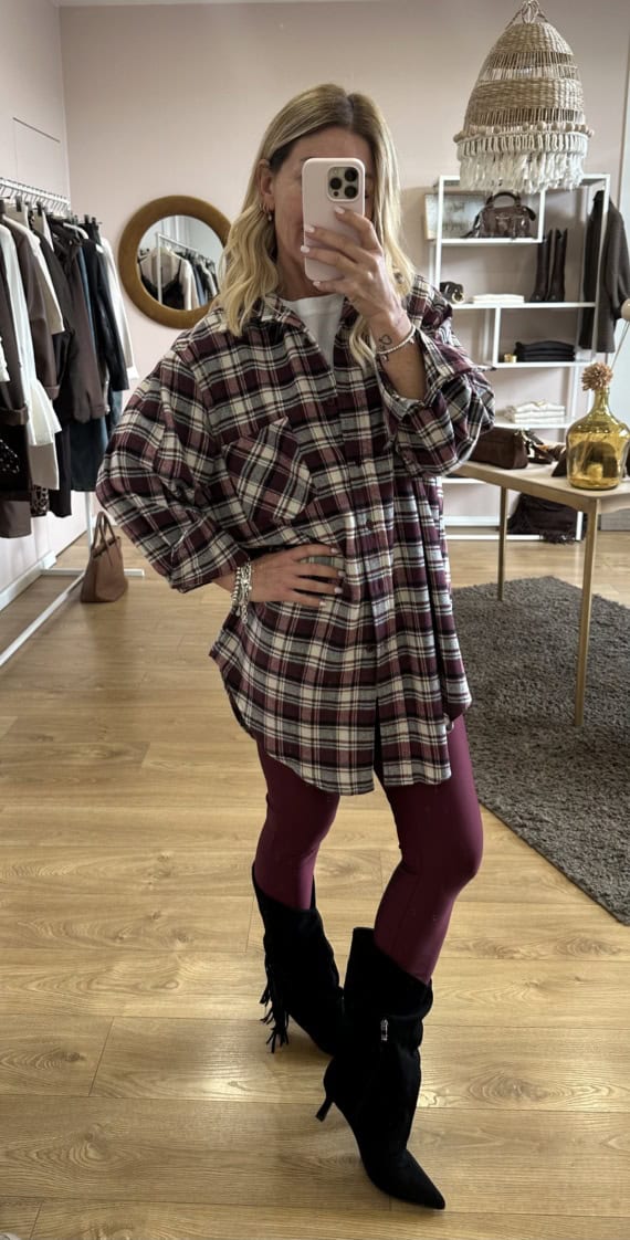 Maxi camicia felpata - immagine 8