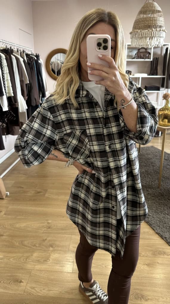 Maxi camicia felpata - immagine 3