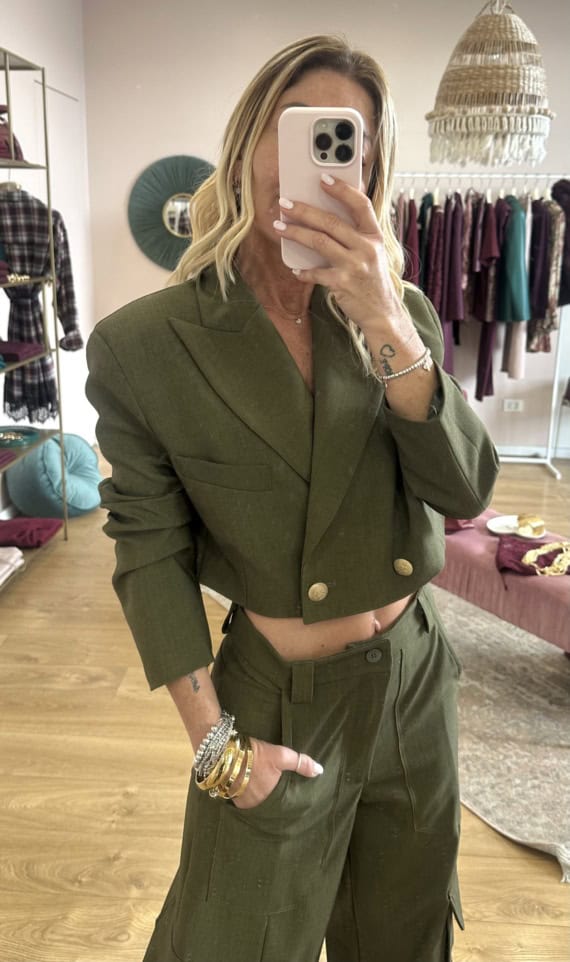 giacca crop haveone - immagine 2