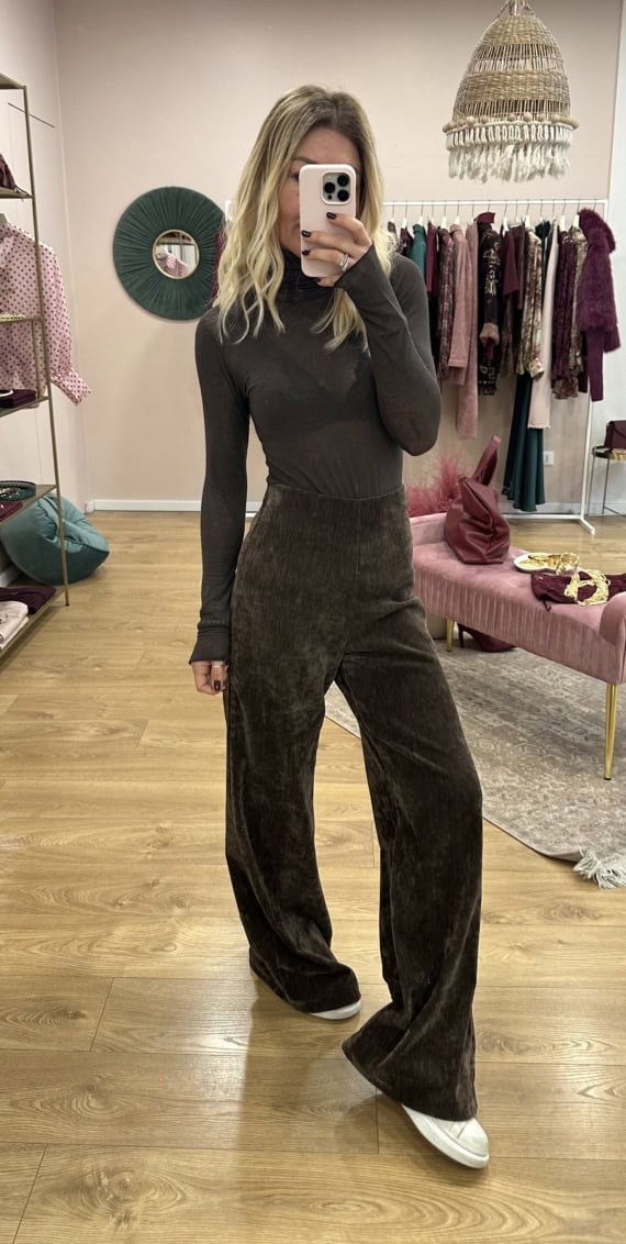 pantaloni in velluto con elastico - immagine 9