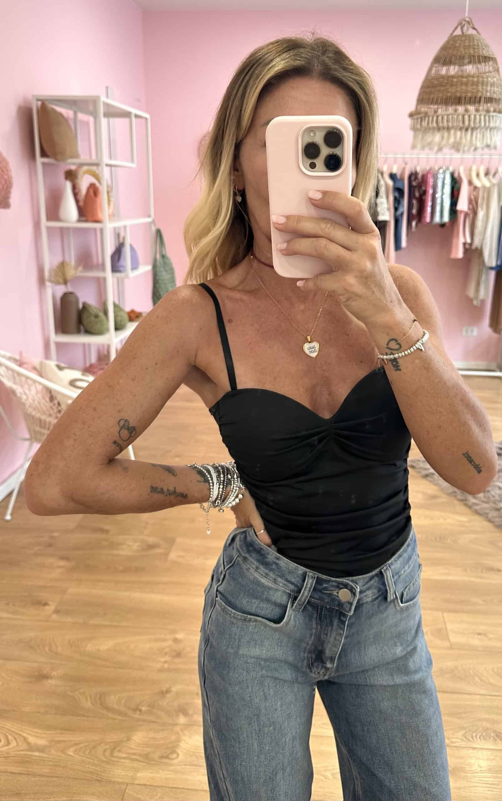 Body Lycra scollo a cuore - immagine 3