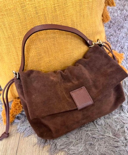 Borsa grande in camoscio autumn