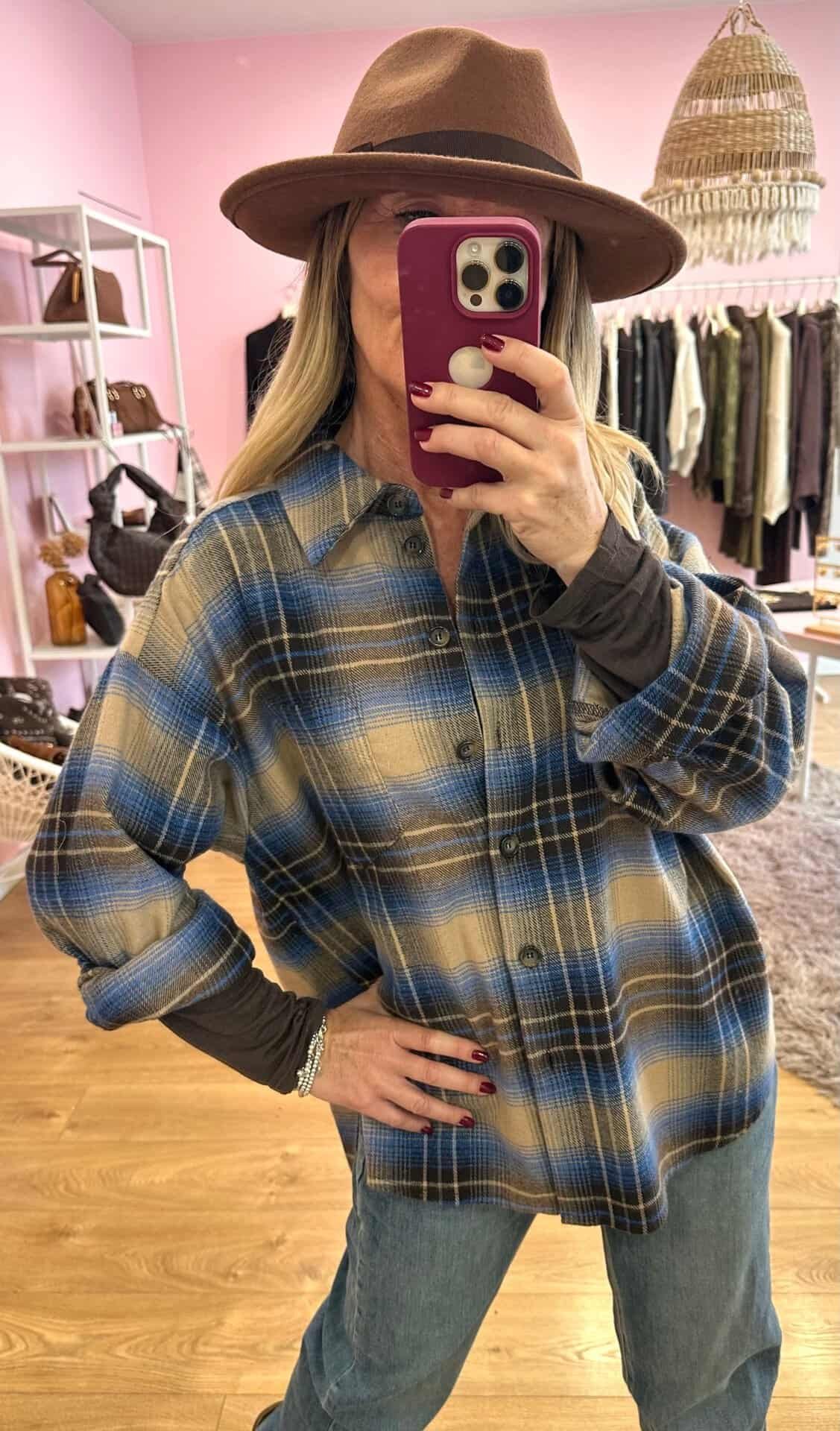 Camicia check felpata motel - immagine 4